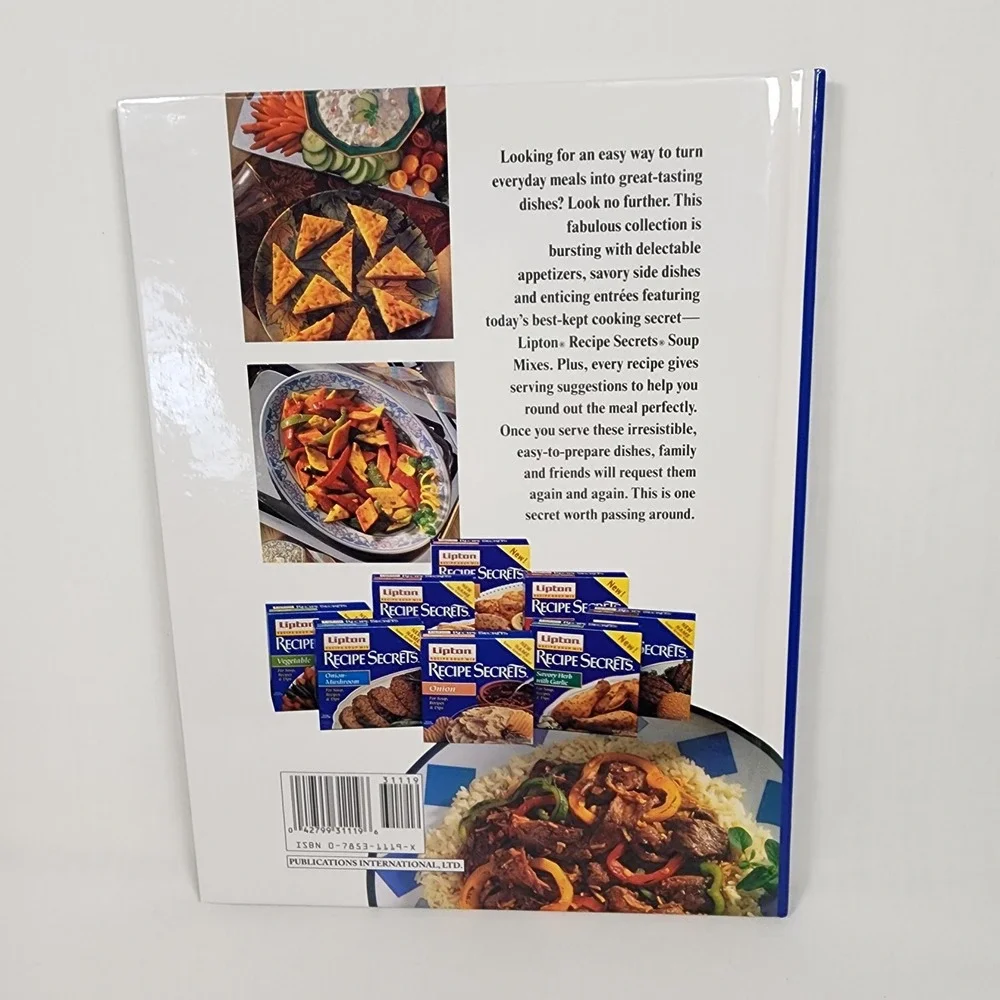 VINTAGE Lipton Recipe Soup MIX‎ Recipe Secrets Cookbook by Thomas J. Lipton 1995